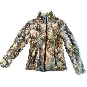 True Timber Camo Jacket Youth  Kids JR Sz Small Camouflage Zip Hunt